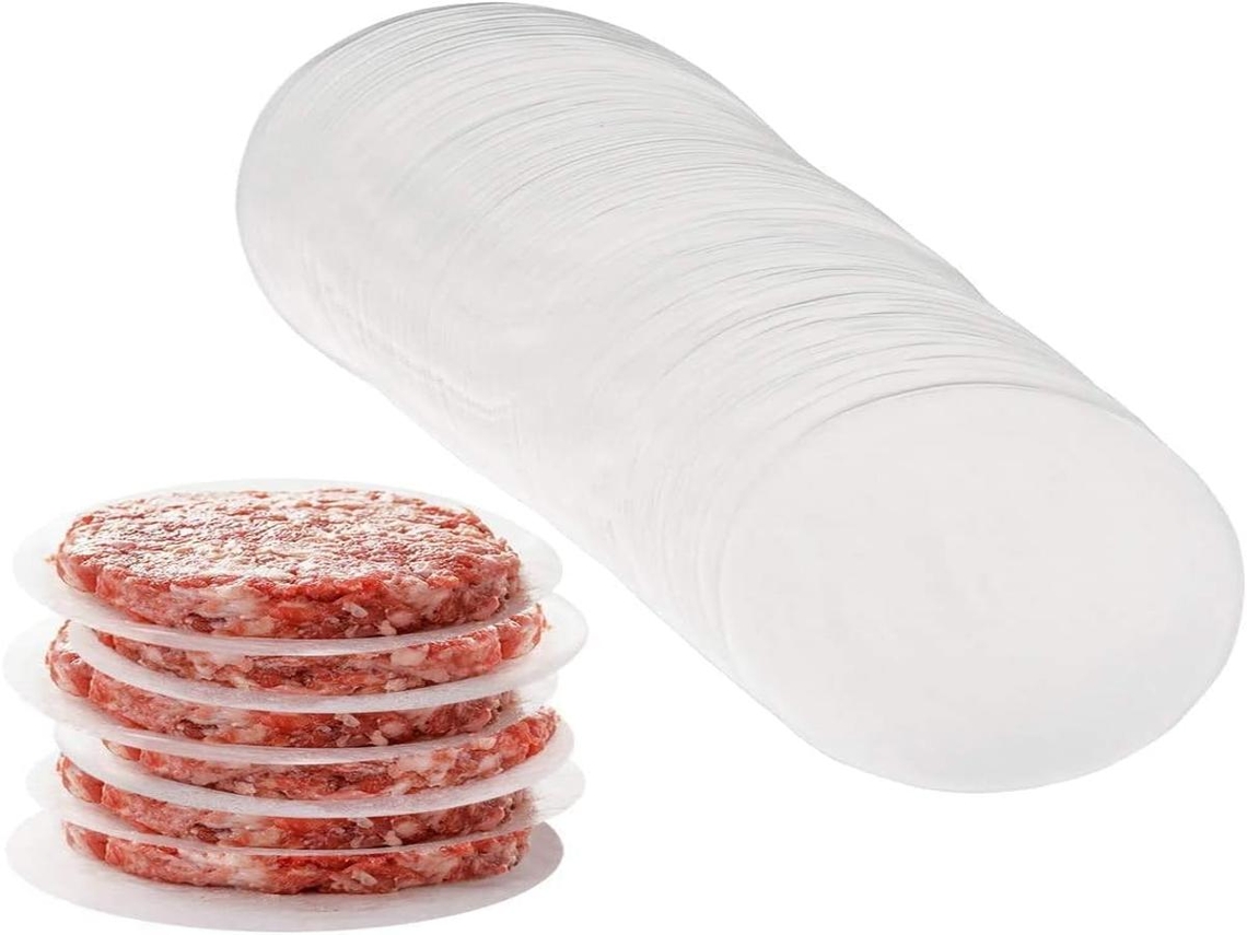 Lurelia Sacos De Papel, 200 Unidades, Redondo, Papel Encerado, 11 Cm, Antiaderente, Para Alimentos E Snacks