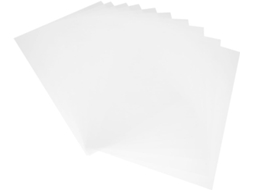 Operitacx Pacote Com 20 Folhas De Pvc Transparente Tamanho A4, Resistente E Leve, Ideal Para Artesanato E Sinalização