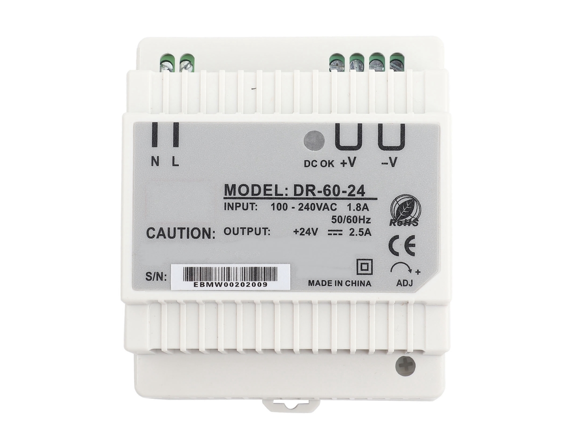 Fonte De Alimentação Din Rail 60w 24v De Saída Única Ac/dc Switching Power Supply