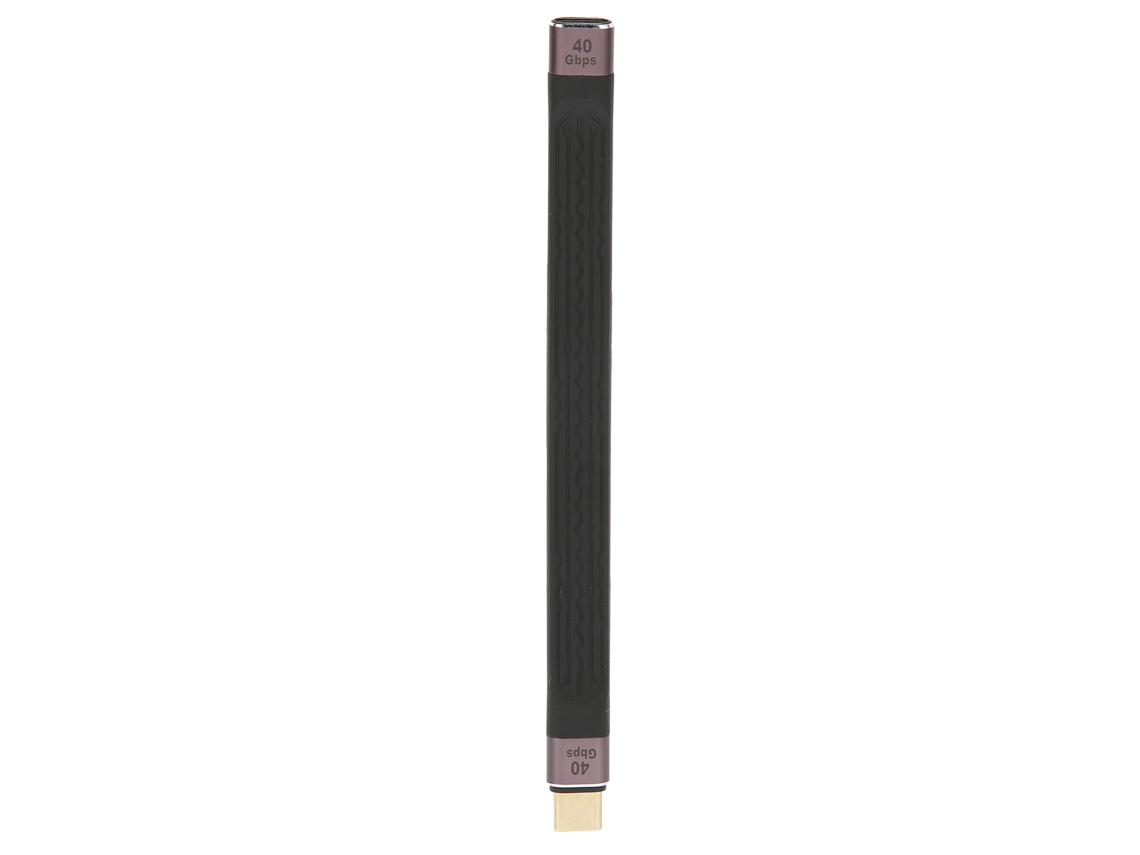 Cable Usb c Corto de 40 Gbps Pd de Carga Rápida de 100 W, Macho a Hembra, Duradero, 13,8 Cm.