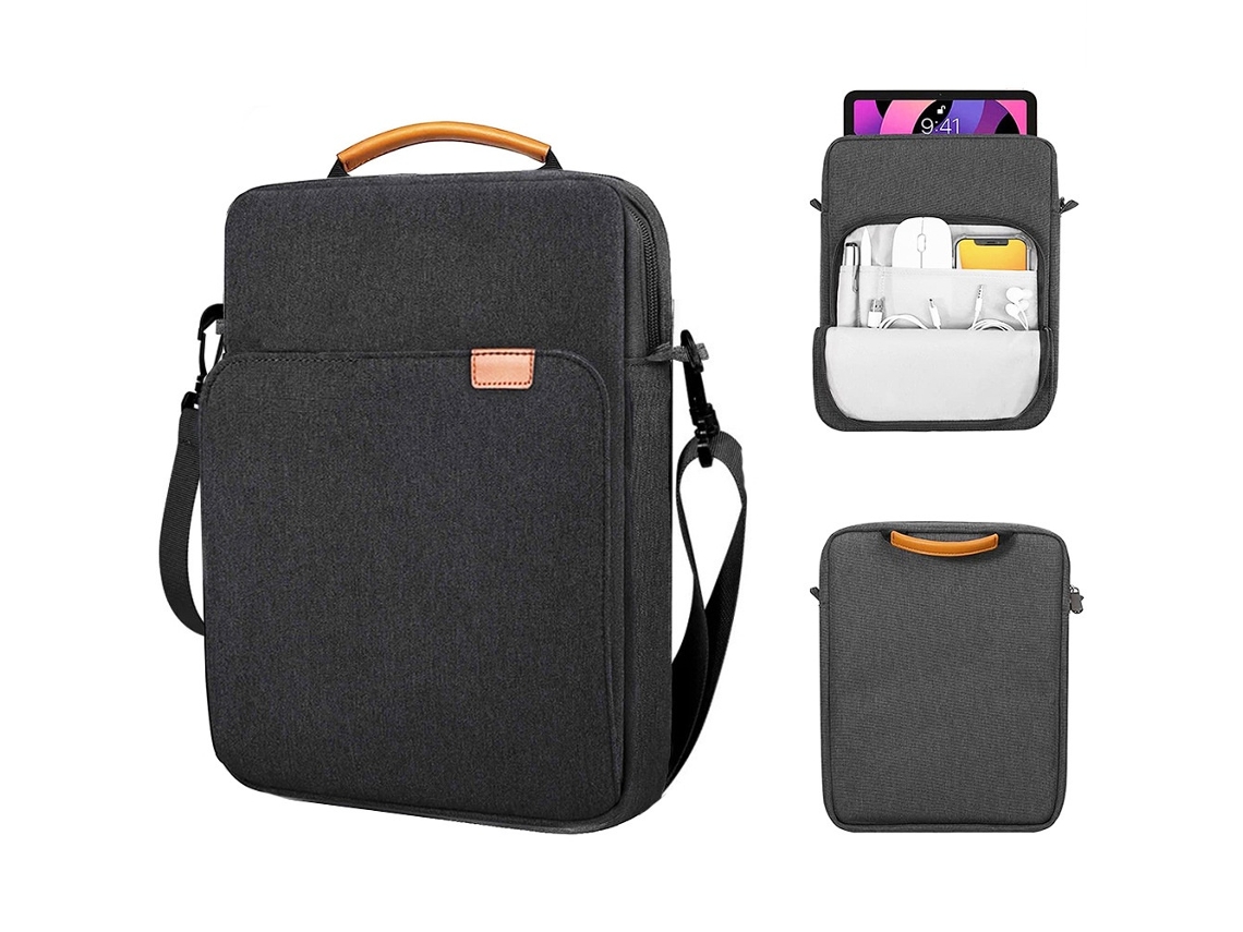 Bolsa Para Portátil Lurelia, Compatível Com Portáteis/tablets Até 13,3", Cinza, Poliéster, Proteção Antiquedas