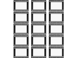 Conjunto De 15 Molduras Vintage Em Formato Tira Filme, Feitas De Papel, Com Fácil Montagem, Ideais Para Estúdios