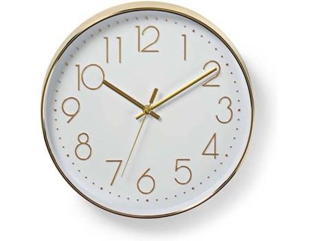 Relógio de Parede NEDIS Plástico CLWA015PC30GD 300 mm