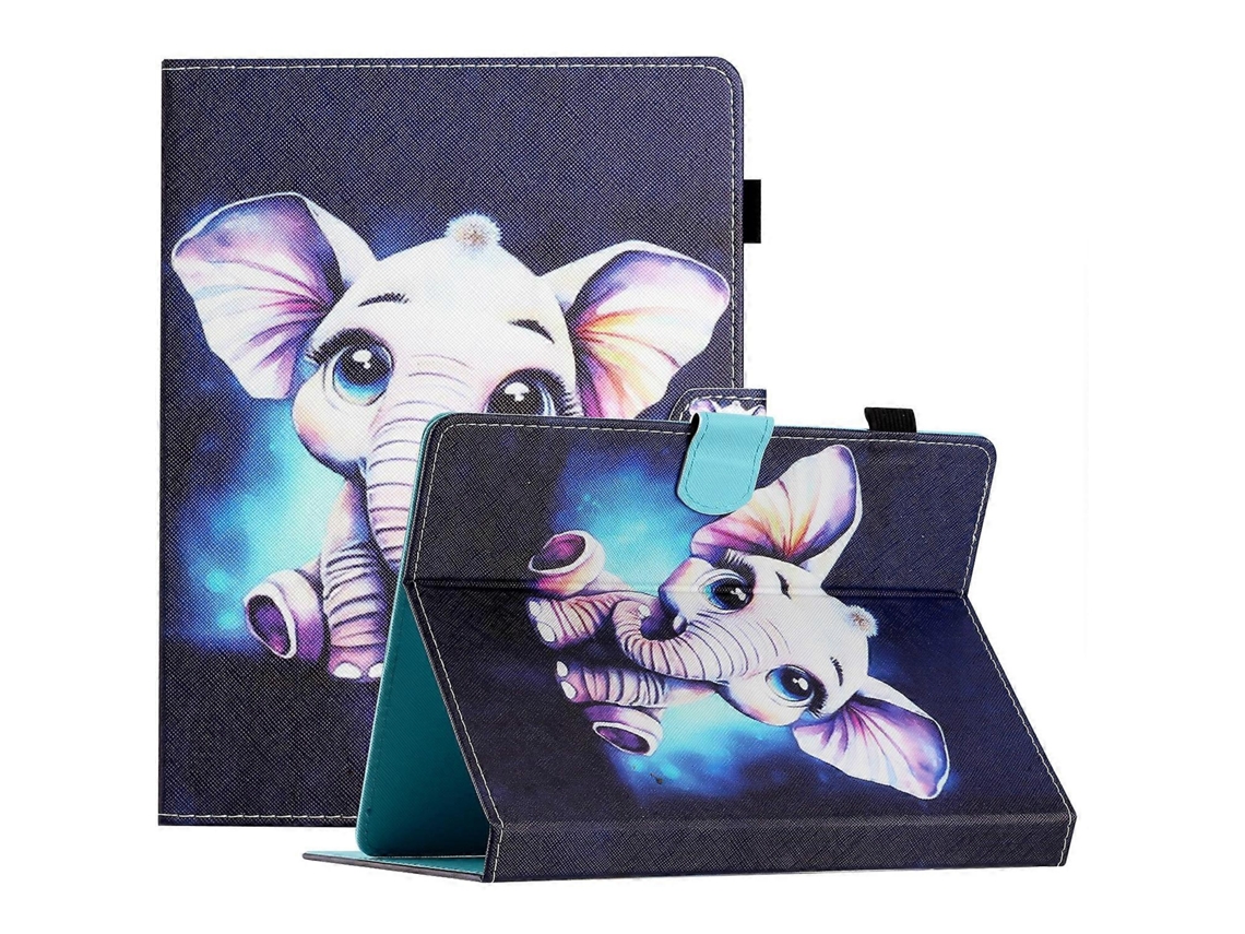 Capa de couro para tablet de 8 polegadas da Webake com design de costura colorida
