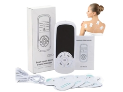 Massageador Corporal Digital Multifuncional Com Estimulador Eletromuscular De Pulso