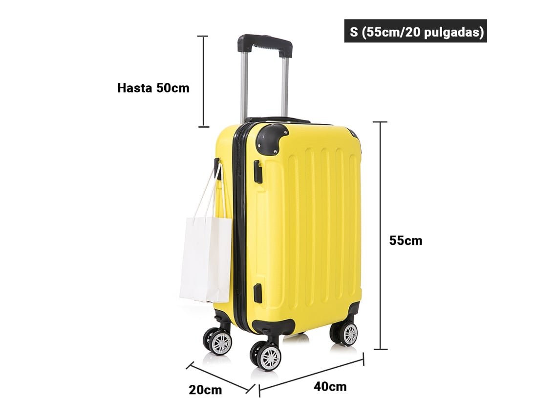 Mala De Cabine RAYKONG R gida 4 Rodas Amarelo 55x39x21 Cm 44 L mala-de-cabine-raykong-r-gida-4-rodas-amarelo-55x39x21-cm-44-l