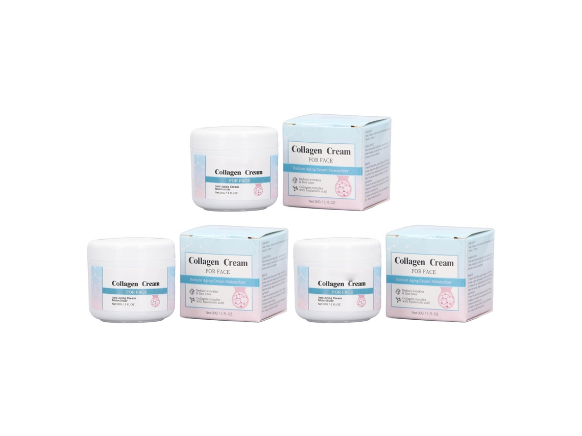 Creme Facial Colágeno Reduz Linhas Finas E Hidrata Pele