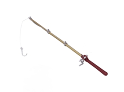 Mali vara de Pesca Miniatura 1:12 para Casinha de Bonecas Decor Retrô Bonita Vivid Acima 3 Anos