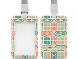 Porta Crachá Estilo Pêssego, Personalizável, À Prova D Água, Protetor De Crachá, Funcionários De Escritório