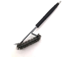 Escova de Limpeza para Grelha, com Raspador, Aço Inoxidável AQUAFORGE