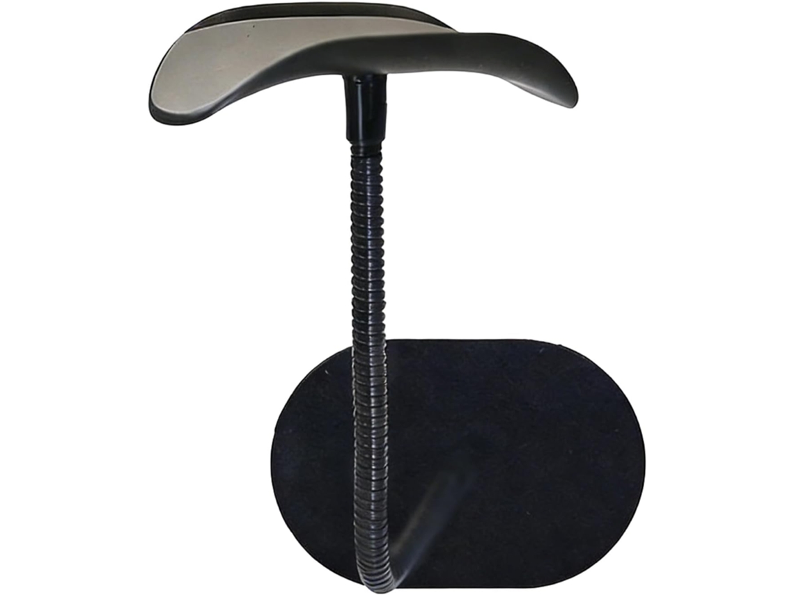 Suporte Giratório De Alumínio Para Fones Ouvido Com Gancho Armazenamento, Ideal Para Espaços Pequenos E Mesas De
