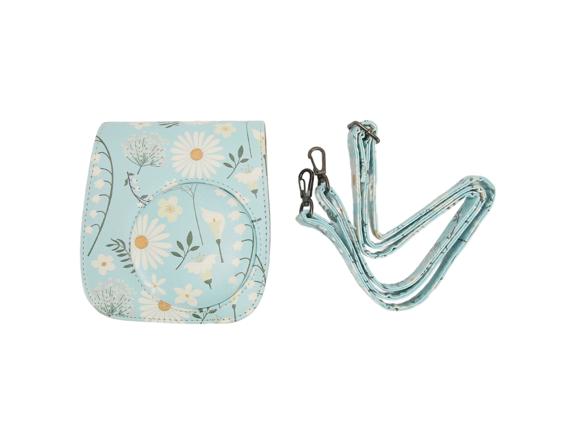 Aetheria capa Protetora para Câmera Instax Mini 12 11 10 9 8 com Correia de Omro Ajustável Couro Pu