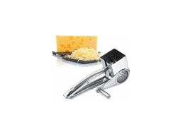 Ralador De Queijo Manual Multifuncional, Aço Inox, Tambor Giratório Para E Chocolate, Utensílio Cozinha. Aquaforge
