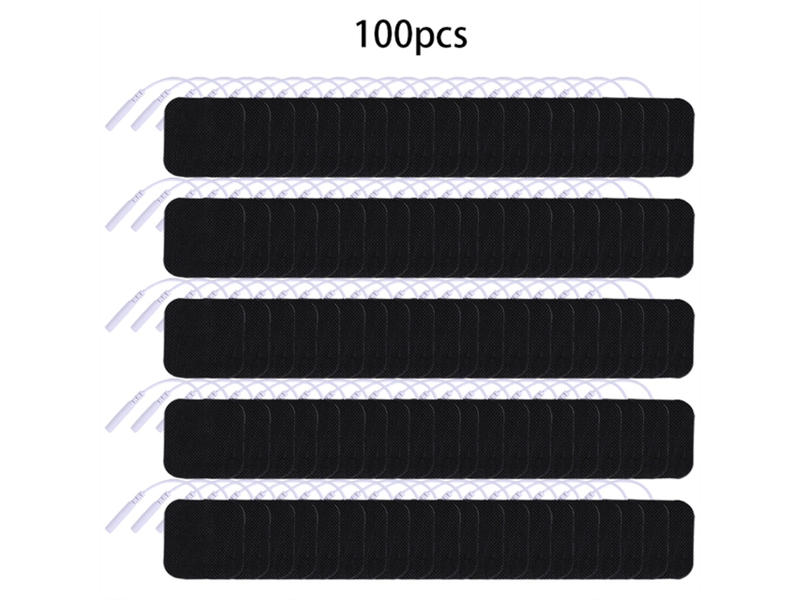 Elétrodos Adesivos EIFSON 100pcs 5x5cm 2mm para Ems (preto)
