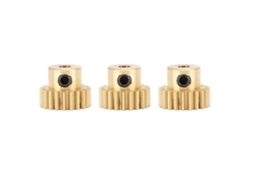 Mali 3 Peças Engrenagem de Motor de Carro Rc de Cobre M0.8 Diâmetro 3.175mm para Hsp Axial Traxxas Redcat
