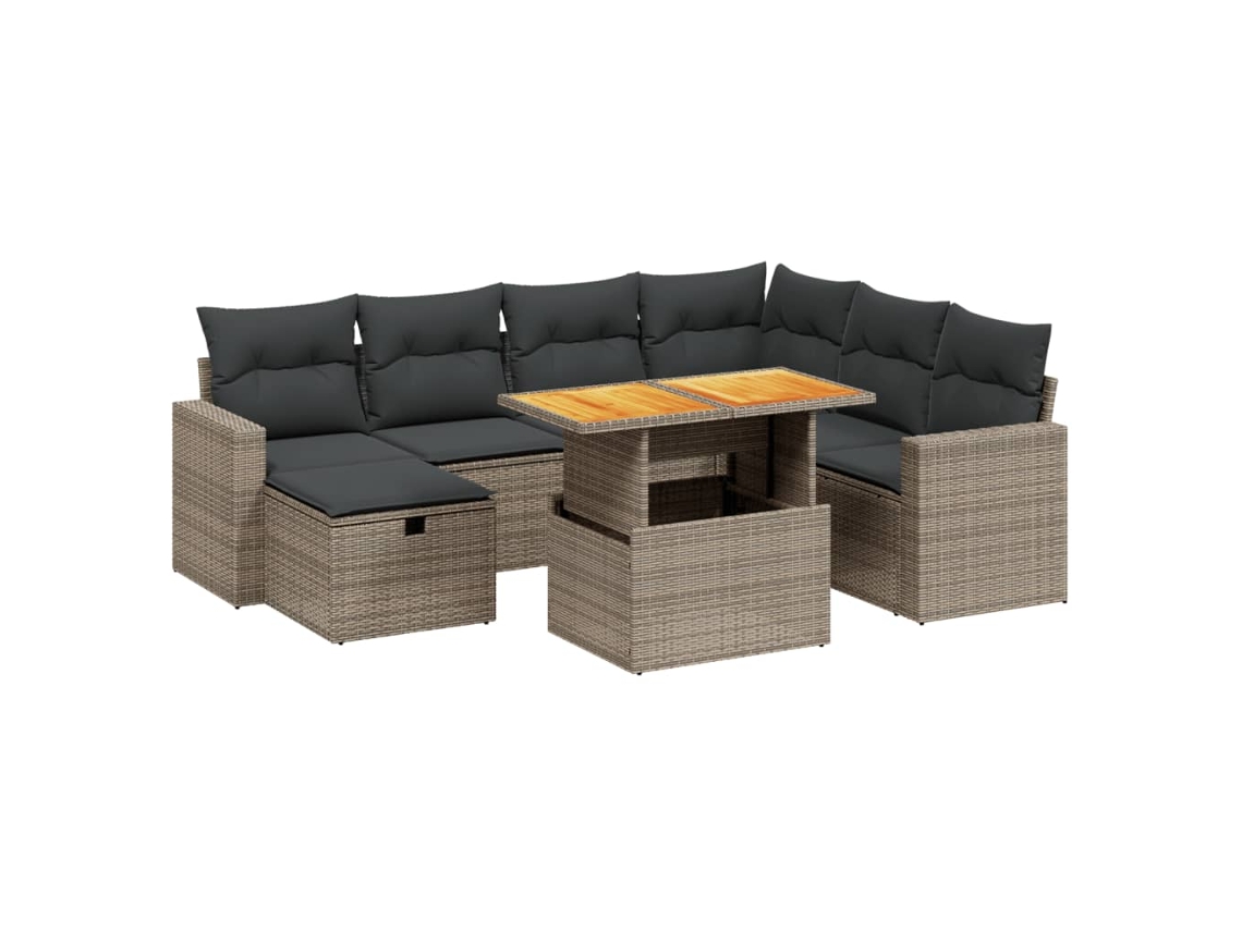 Garden Sofa Set, Garden Sofa Sets Vidaxl Cinzeto Rattan / Vime (n/a)