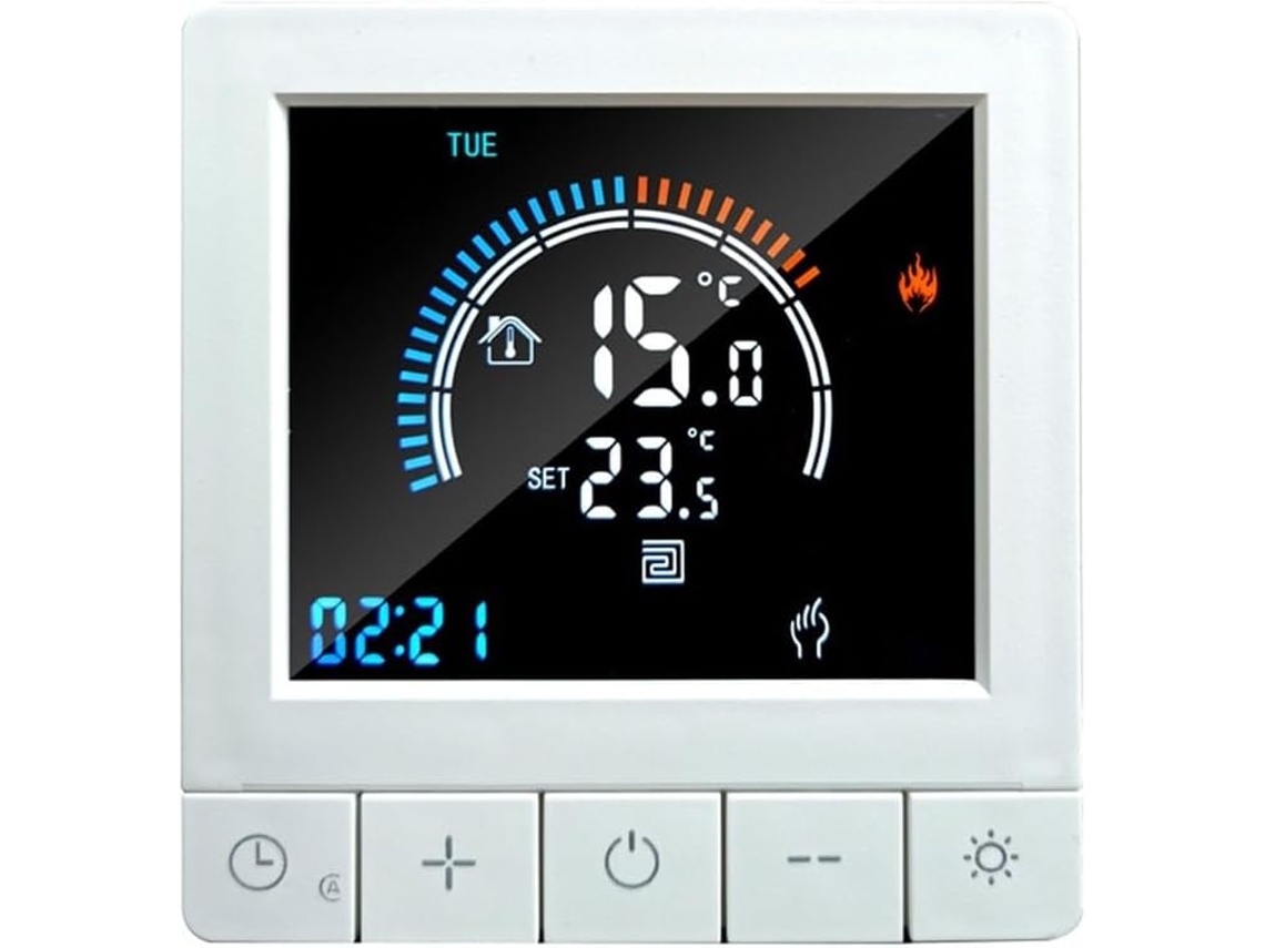Termostato Ambiente Lcd Programável Semanal (3 Unidades) Para Aquecimento De Piso Radiante.