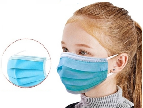 Máscara de Proteção LOME Descartáveis para Crianças (50 un)