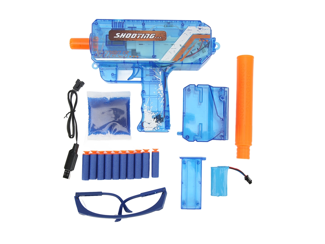 Ats brinquedo de Bola de Gel Elétrico Automático Potente para Atsividades Ao Ar Livre 1500mah Bolas de Água Interatsivas Azul