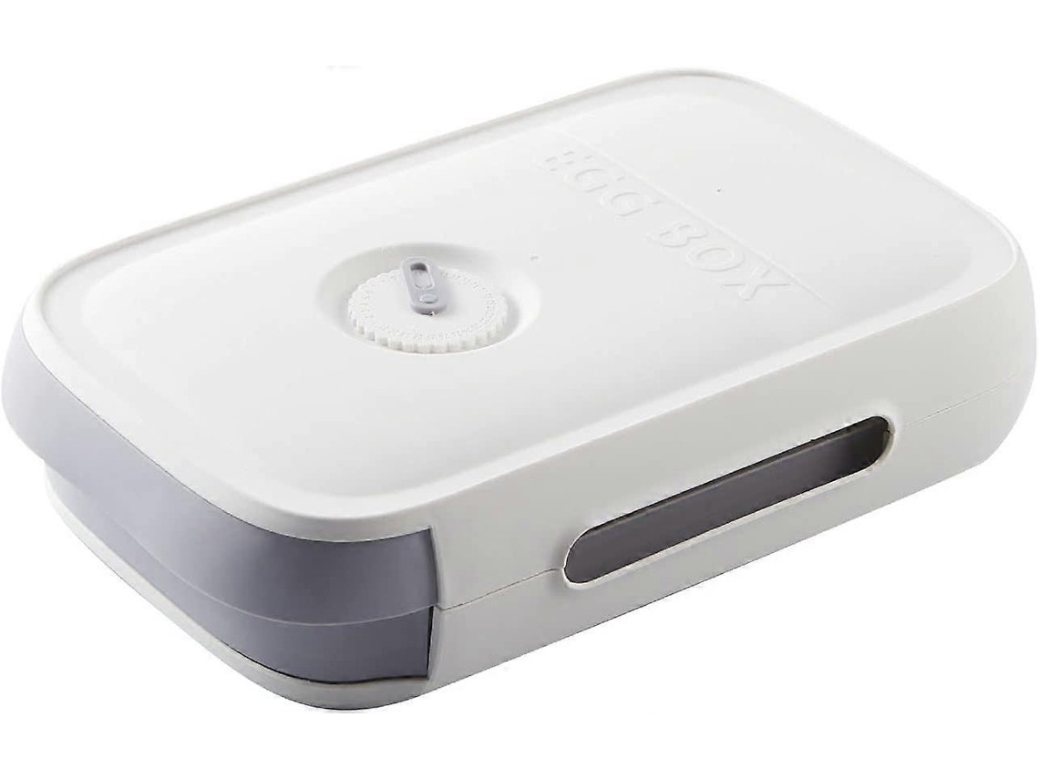 Egg Carton With Refrigerator Indicator, White
