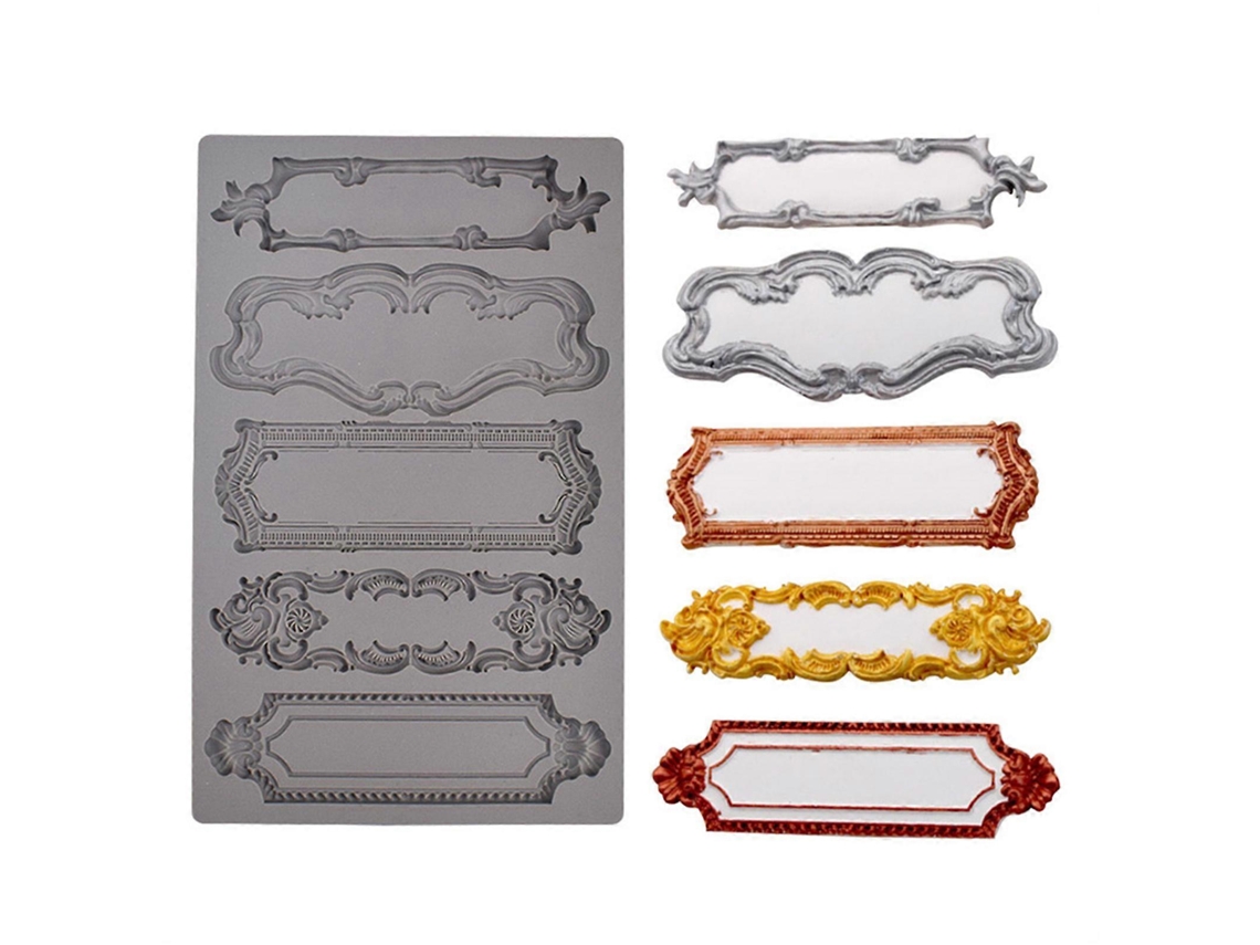 Moldes de silicone vintage para fondant e chocolate.