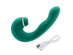 Vibrador De Suco Retrtil Automtico De 10 Frequncias Para Mulheres (verde)