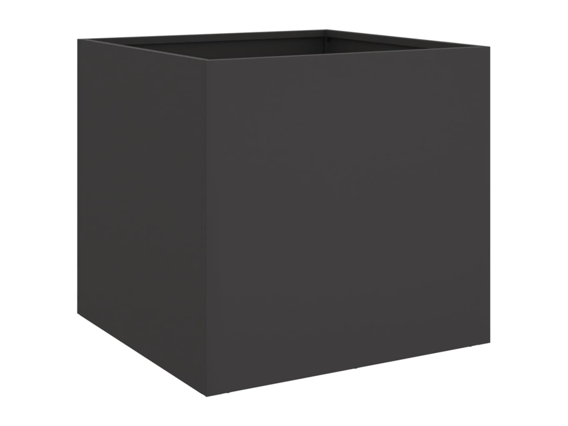 Planter, Planters Vidaxl Preto Aço (42 X 40 X 39 Cm)