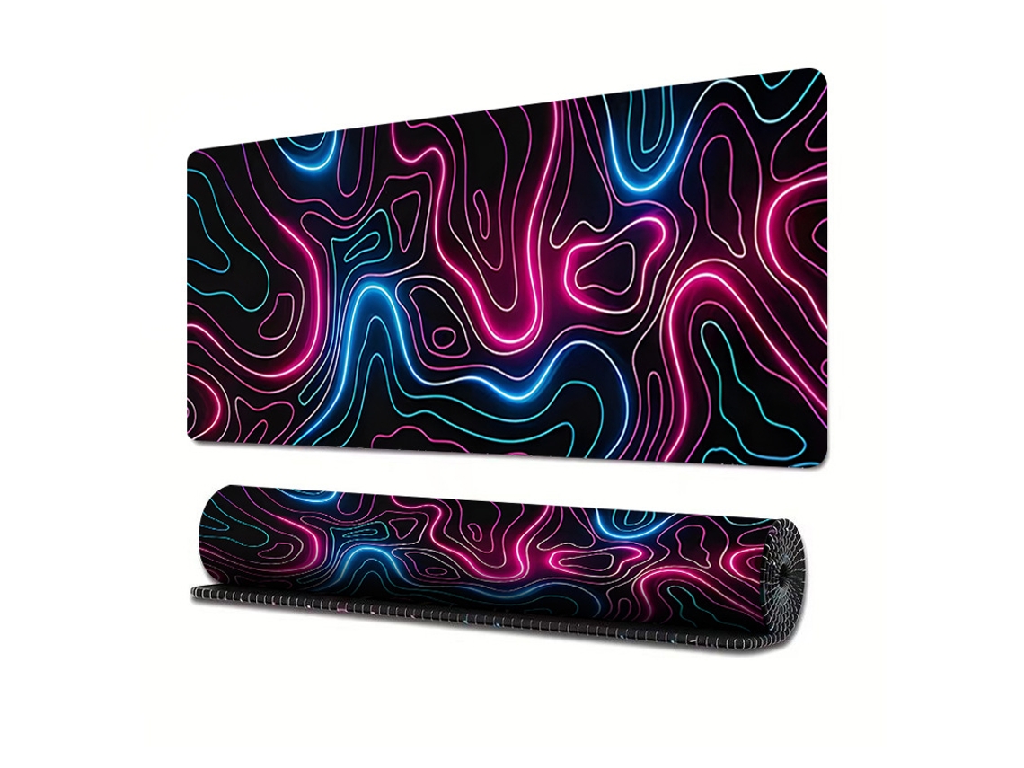 Tapete Gaming - Mouse Pad - Secretária - Teclado E Rato - Antiderrapante - 80x30x0,3 Cm