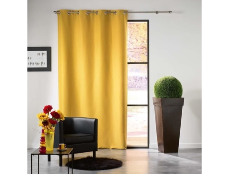 Cortina com Ilhós Amarelo MEZZO