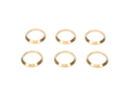 Aetheria 6pcs Anéis Decorativos de Cobre para Relógio com Tubos de Nixie In 14 Diy
