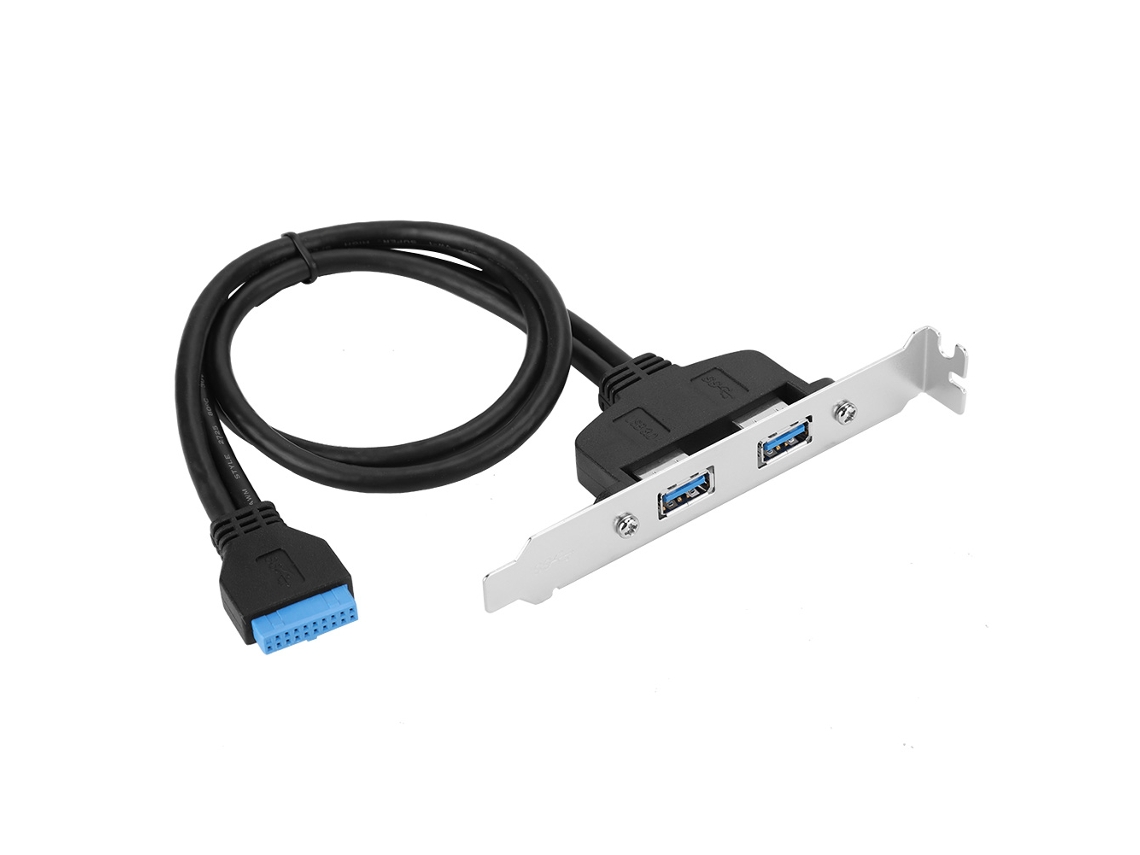 Placa De Expansão Pci Usb3.0 Com Cabo Da Placa-mãe E Bezel Do Chassis De 20 Pinos