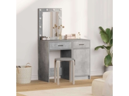 Vidaxl Mesa De Vestir 2 Unid. Cinzeto 50 X 41 X 135 Cm