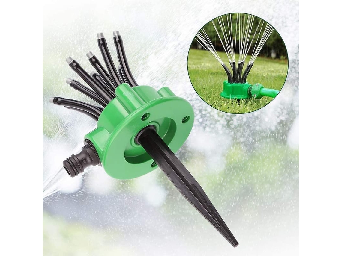 Aspersor De Jardim, Bico Ajustável, Rotação Automática 360°, Cabeça Ajustável Para Irrigação E Divertimento Ao Ar Livre