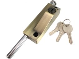 Fechadura Externa Para Porta De Correr, 2 Peças, Trava Giratória Para Porta, Com Mola, Para Piso, Ferro, Madeira