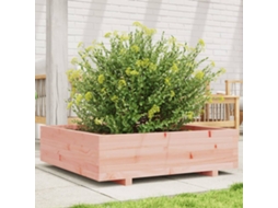 Vidaxl Vaso/floreira De Jardim 90x90x26,5 Cm Madeira De Douglas Maciça
