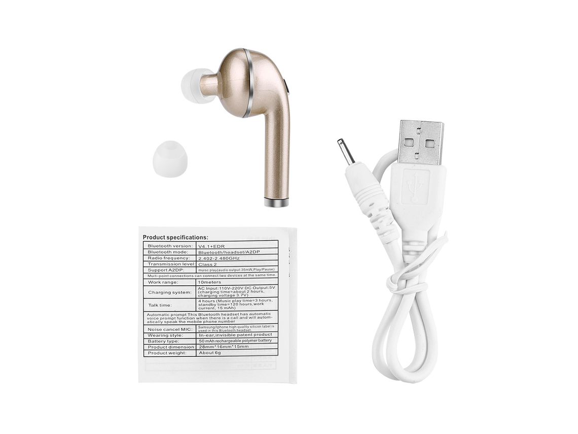 Fones de Ouvido Bluetooth LAXISCREED Q5 Ouro