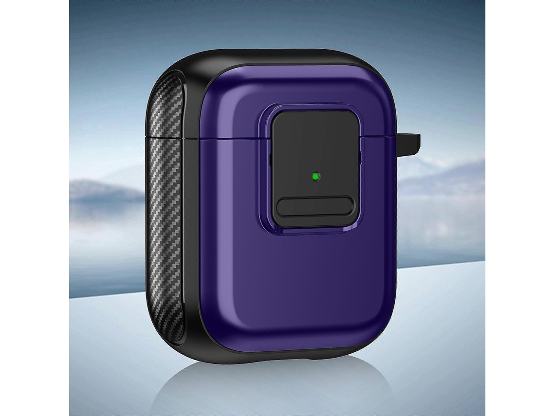 Estojo Para Fones De Ouvido Sem Fio Em Tpu + Pc Com Interruptor Magnético Para Airpods 2 / 1