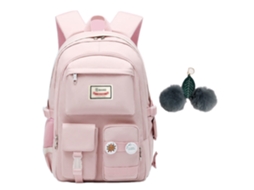 Mochila Escolar Oxford para Meninas Infantil À Prova D'água Casual com Compartimento Notebook 15,6"