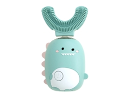 Escova Elétrica Infantil LAXISCREED U Forma Dinossauro Azul