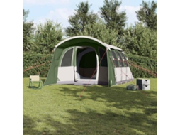 Vidaxl Barraca Familiar Com Telhado Verde E Branco 576 X 325 X 213 Cm