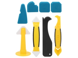Kit Laxiscreed Com 8 Ferramentas Para Acabamento E Vedação, Leve E Multifuncional