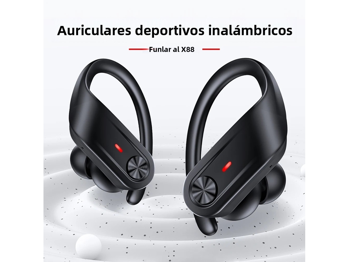 Fones De Ouvido Sem Fio Bluetooth V5.3, À Prova D'água, Com Microfone Com Cancelamento De Ruído E Bateria Com Duração De Até 80 Horas.