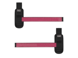 Vlrla-20262pcs Brazalete De Muñeca Para Levantamiento De Pesas Negro Y Rojo Rosa Algodón Nylon Silicona Antideslizante Para Fitness