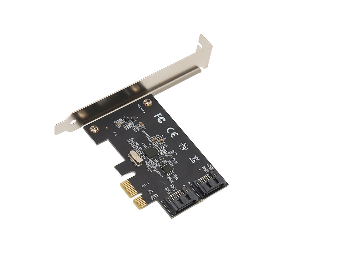 Controladora PCIe SATA 3.0, 2 portas, AHCI 6 Gbps, compatível com SSD, HDD, Windows, Linux e Mac | S/MARCA