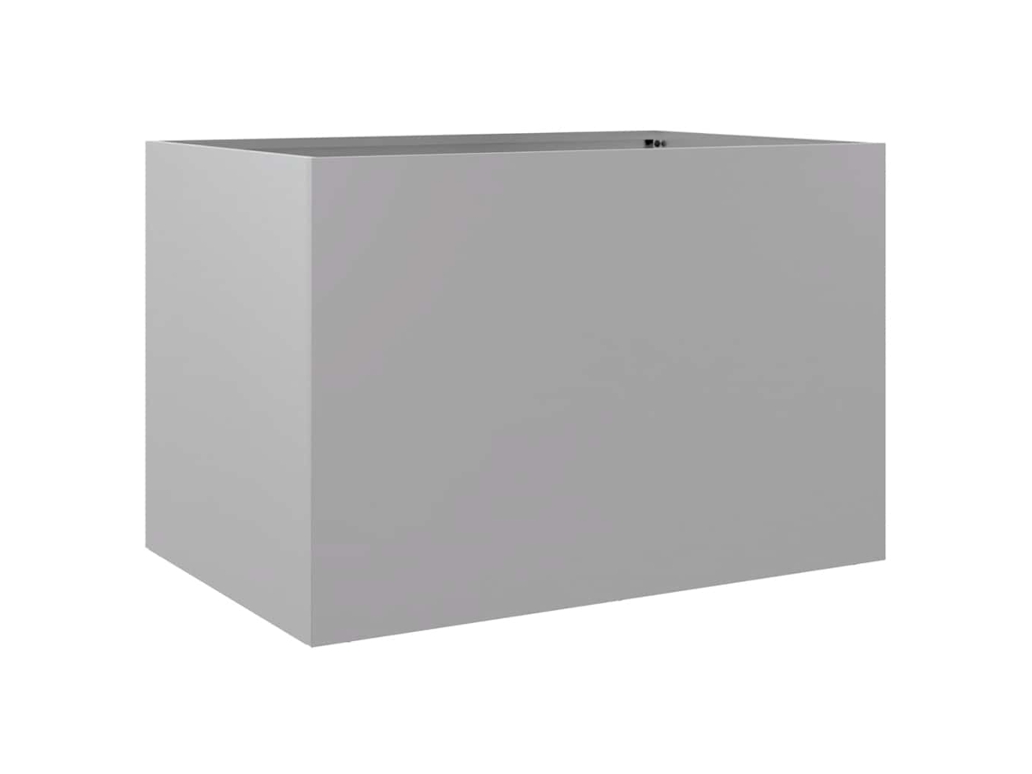 Planter, Planters Vidaxl Prateado Aço (62 X 40 X 39 Cm)