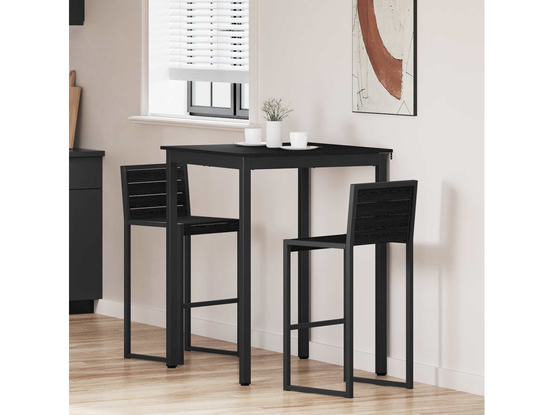 Vidaxl Mesa De Bar Em Pé Derivados De Madeira Quadrado