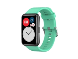 Pulseira De Silicone Prateada Com Fivela De Aço Para Huawei Watch Fit Special Edition