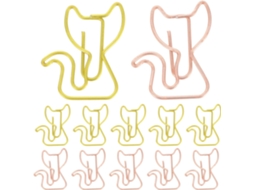 Clipes de Papel Criativos Veemoon em Formato Gato, Feitos De Ferro, Pacote com 30 Unidades Design Adorável e Seguro para