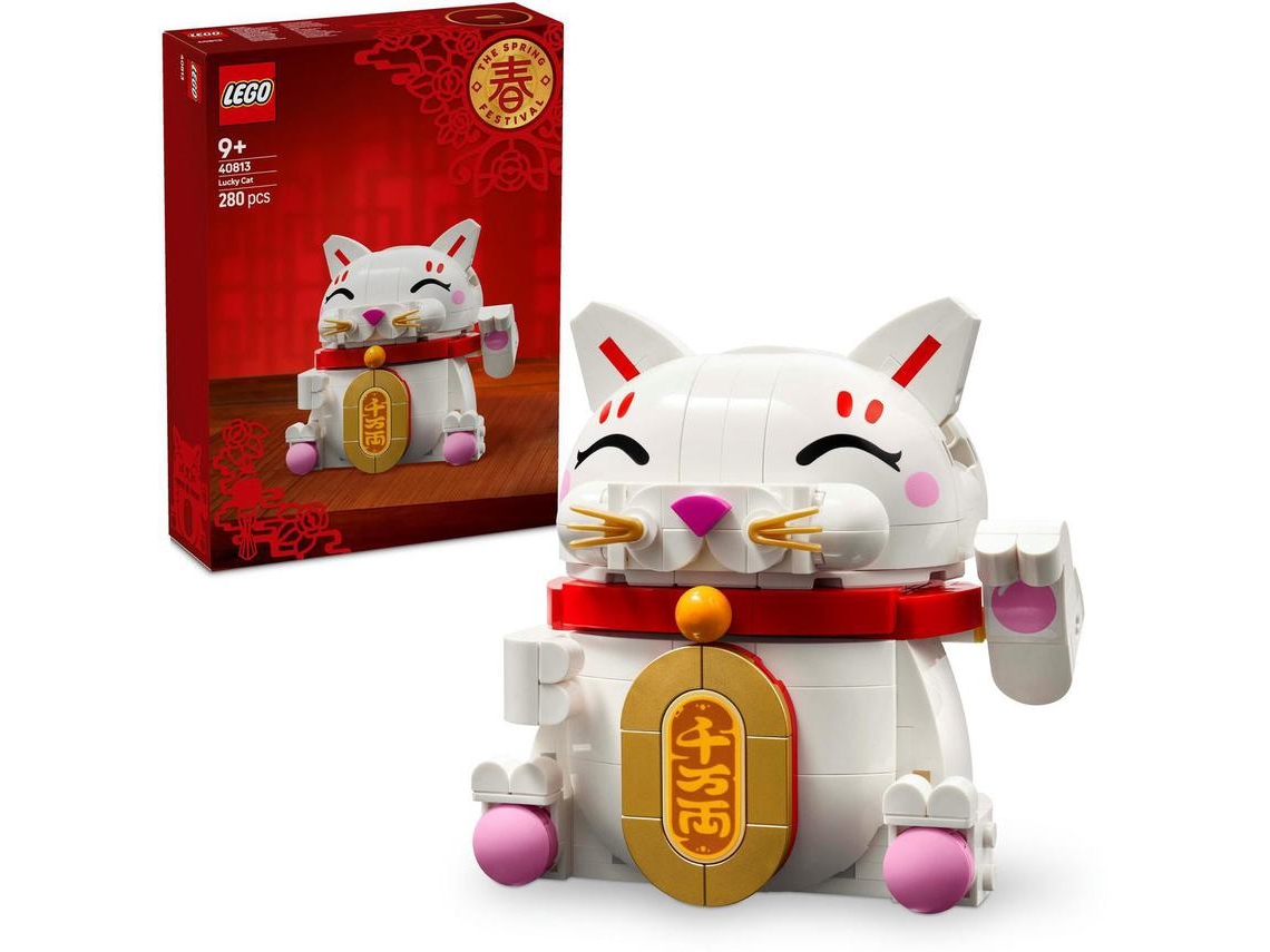 Lego® 40813 Gato Da Sorte – Figura Decorativa Com Pata Móvel