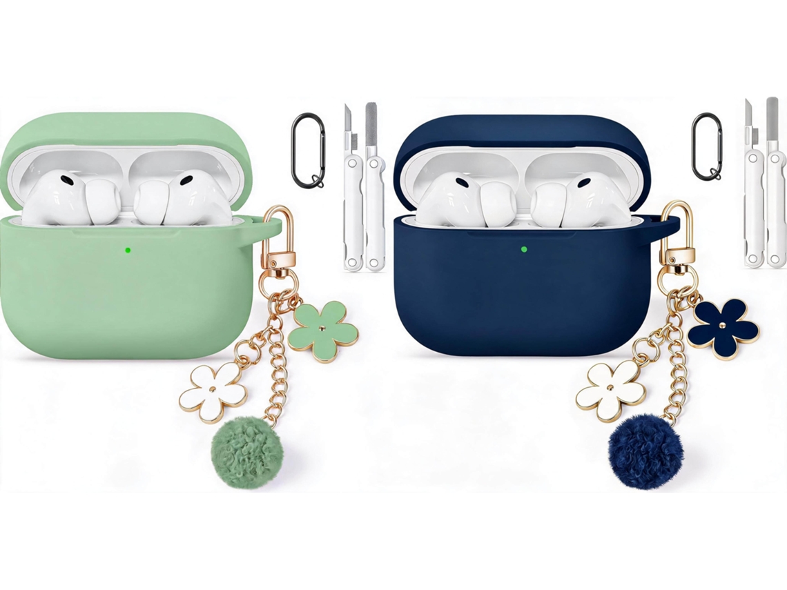 Capa Protetora Elysve Para Airpods Pro 3 Com Kit De Limpeza (2 Unidades)